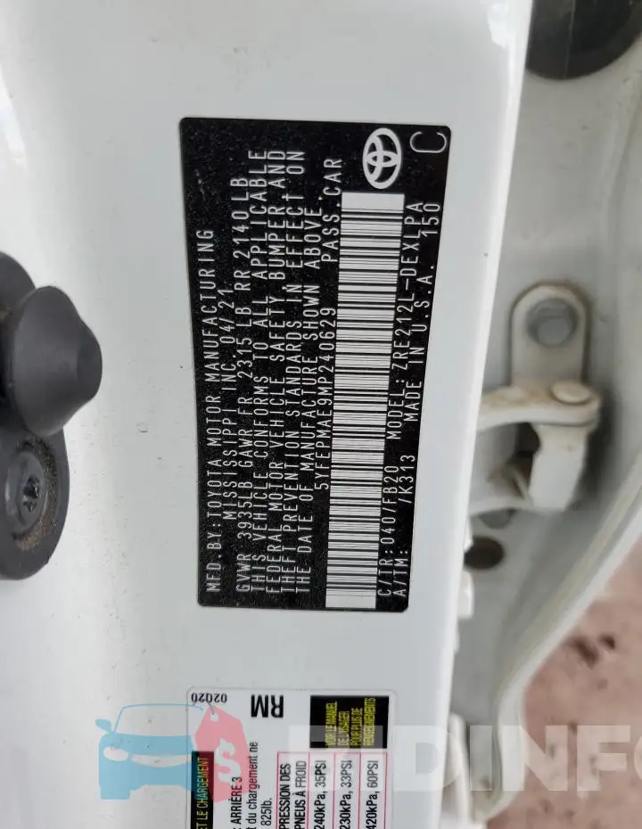 5YFEPMAE9MP240629 Photo# 12
