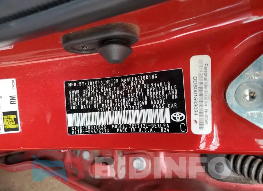 5YFEPRAE2LP113345 Photo# 13