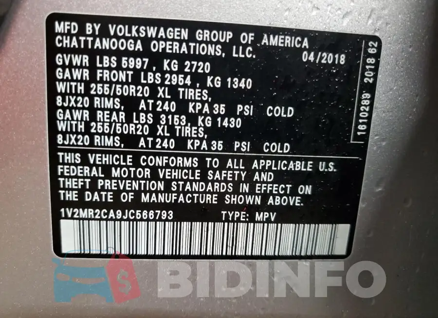 1V2MR2CA9JC566793 Photo# 13
