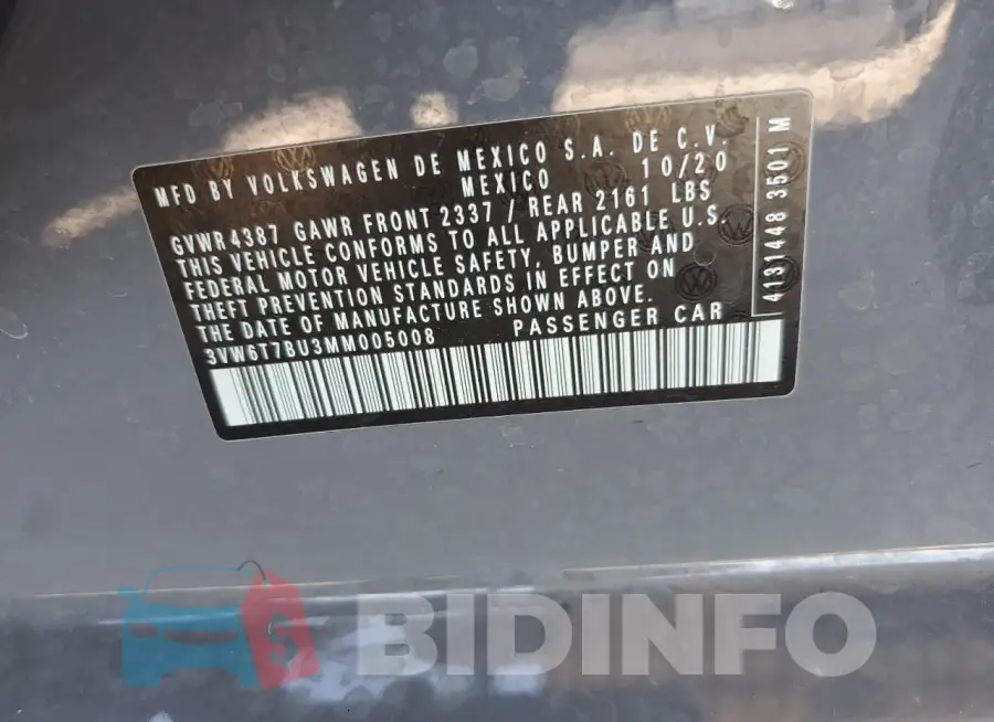 3VW6T7BU3MM005008 Photo# 12