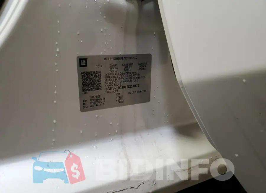 1GKS2HKJ9LR214075 Photo# 14