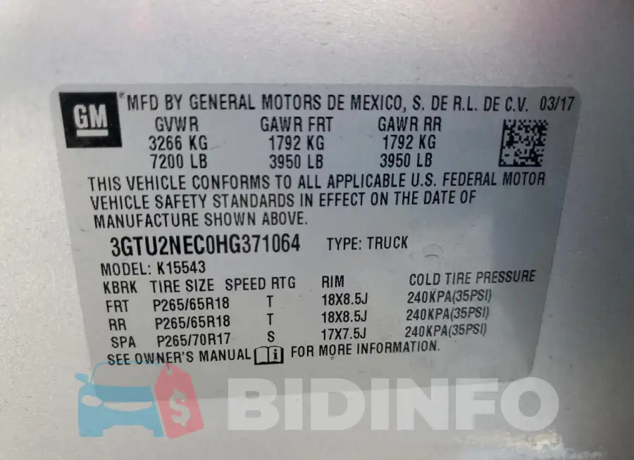 3GTU2NEC0HG371064 Photo# 12