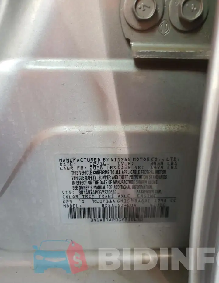 3N1AB7AP0GY230630 Photo# 12
