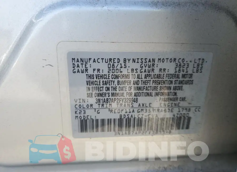 3N1AB7AP2FY329948 Photo# 12