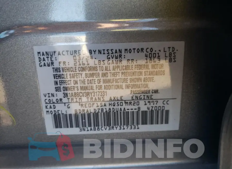 3N1AB8CV3RY317331 Photo# 12