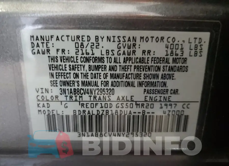 3N1AB8CV4NY295320 Photo# 12