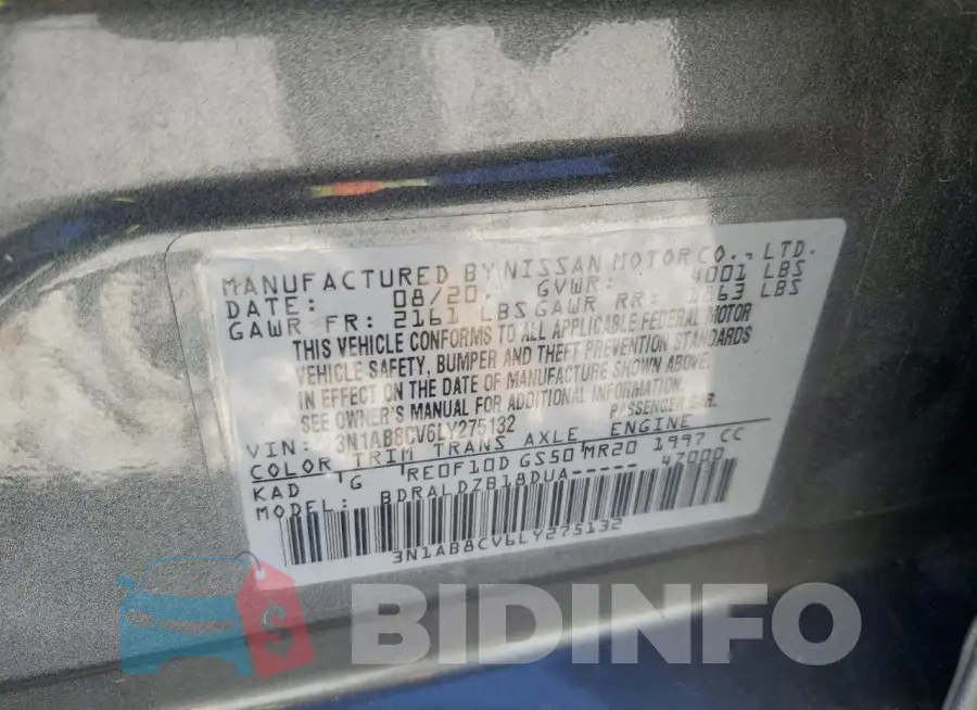 3N1AB8CV6LY275132 Photo# 12