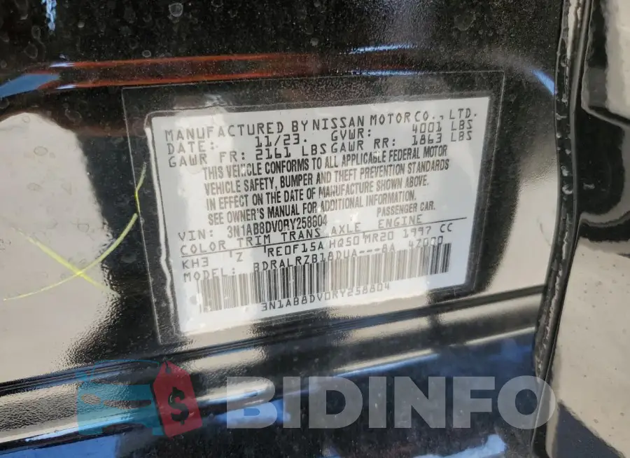 3N1AB8DV0RY258804 Photo# 12