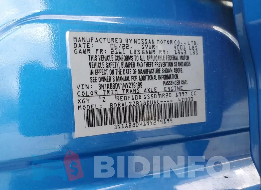 3N1AB8DV1NY279199 Photo# 12