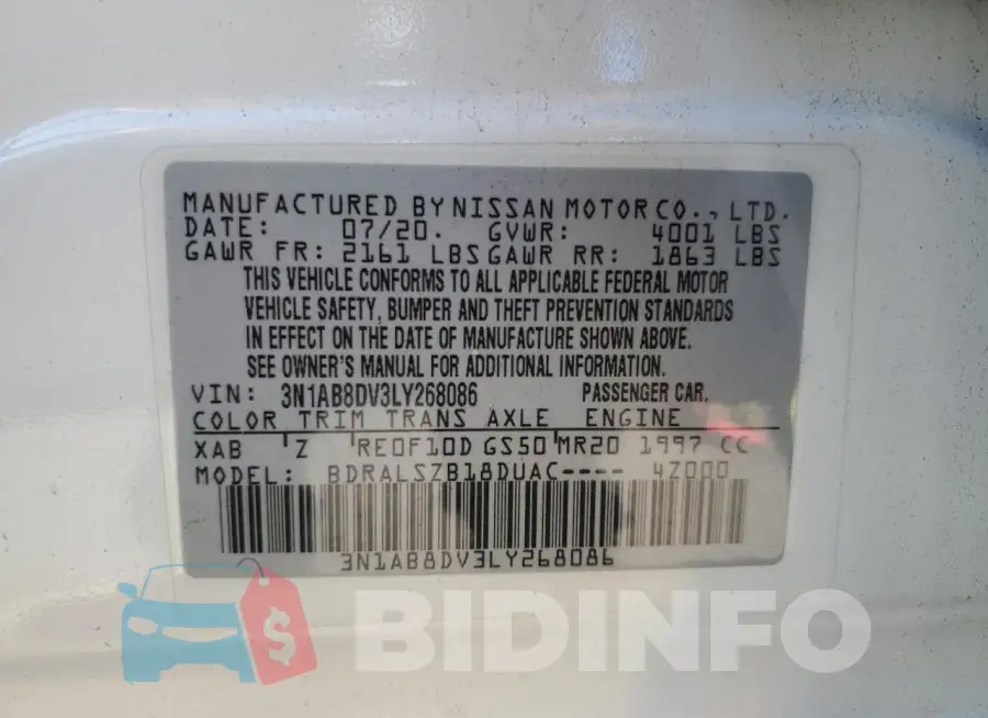 3N1AB8DV3LY268086 Photo# 12