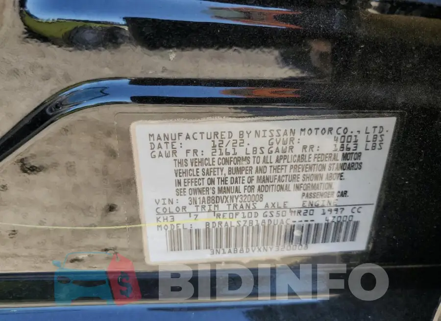 3N1AB8DVXNY320008 Photo# 12