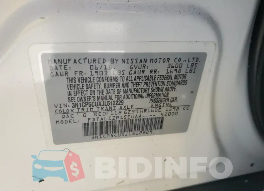 3N1CP5CUXJL512229 Photo# 13