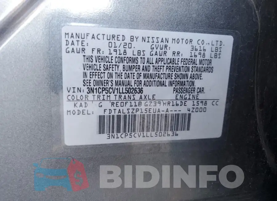 3N1CP5CV1LL502636 Photo# 13