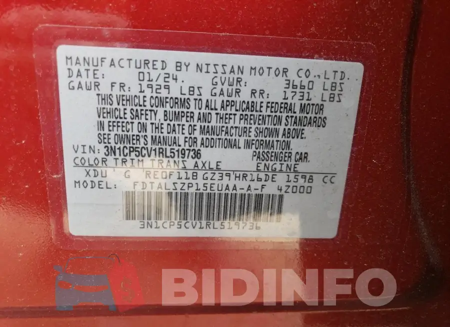 3N1CP5CV1RL519736 Photo# 13