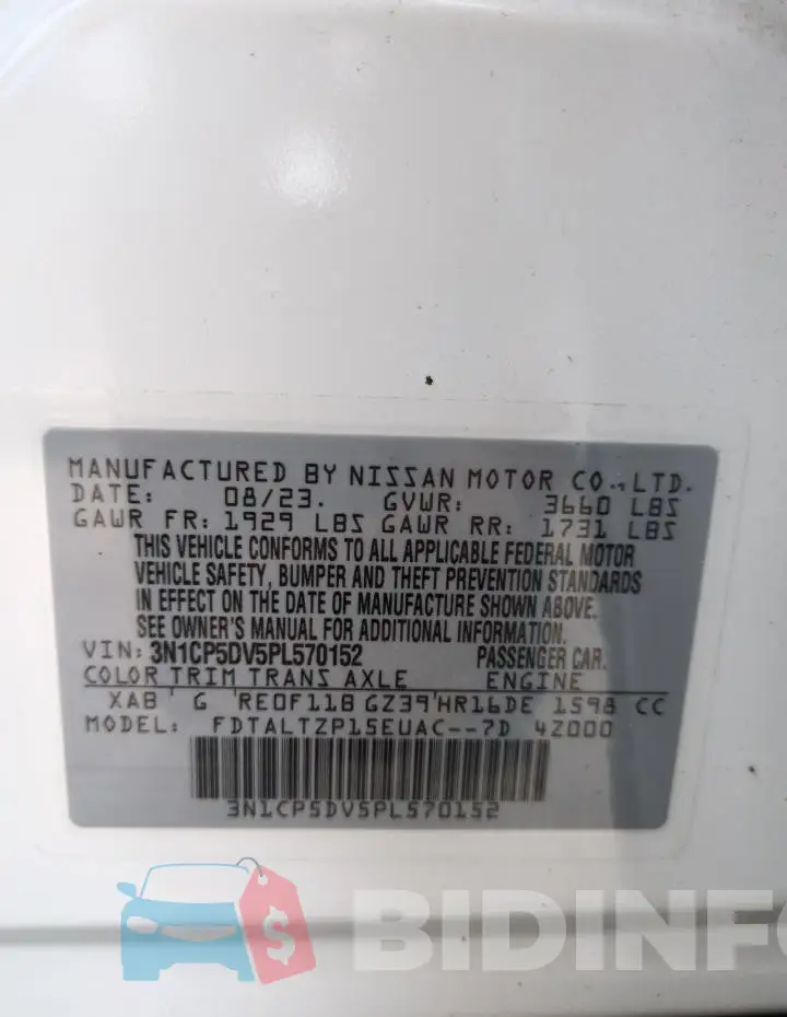 3N1CP5DV5PL570152 Photo# 14