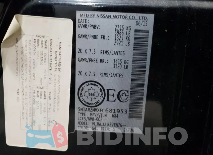 5N1AR2MMXFC681953 Photo# 13