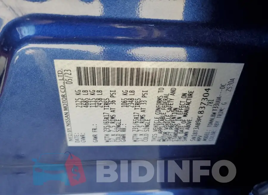 5N1BT3AB9PC837304 Photo# 13