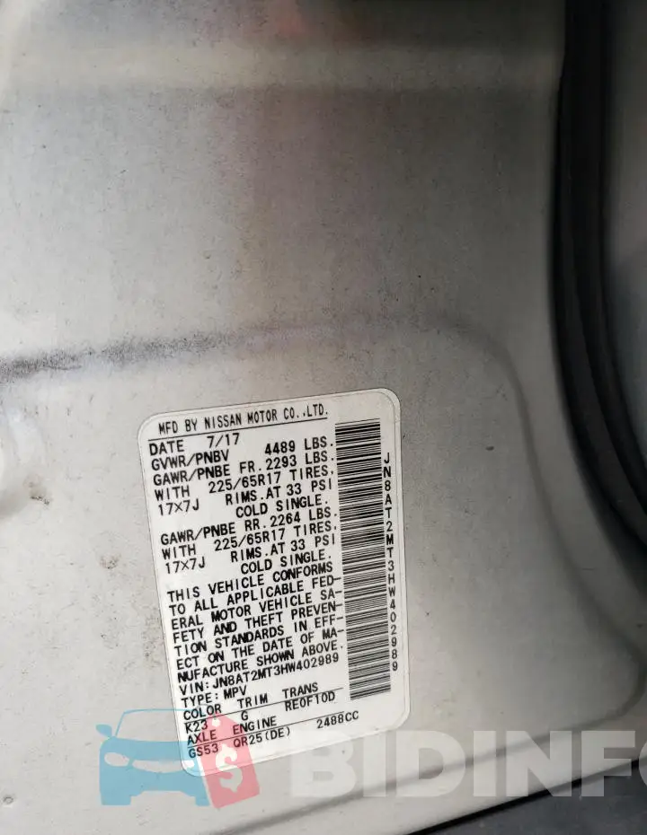 JN8AT2MT3HW402989 Photo# 13
