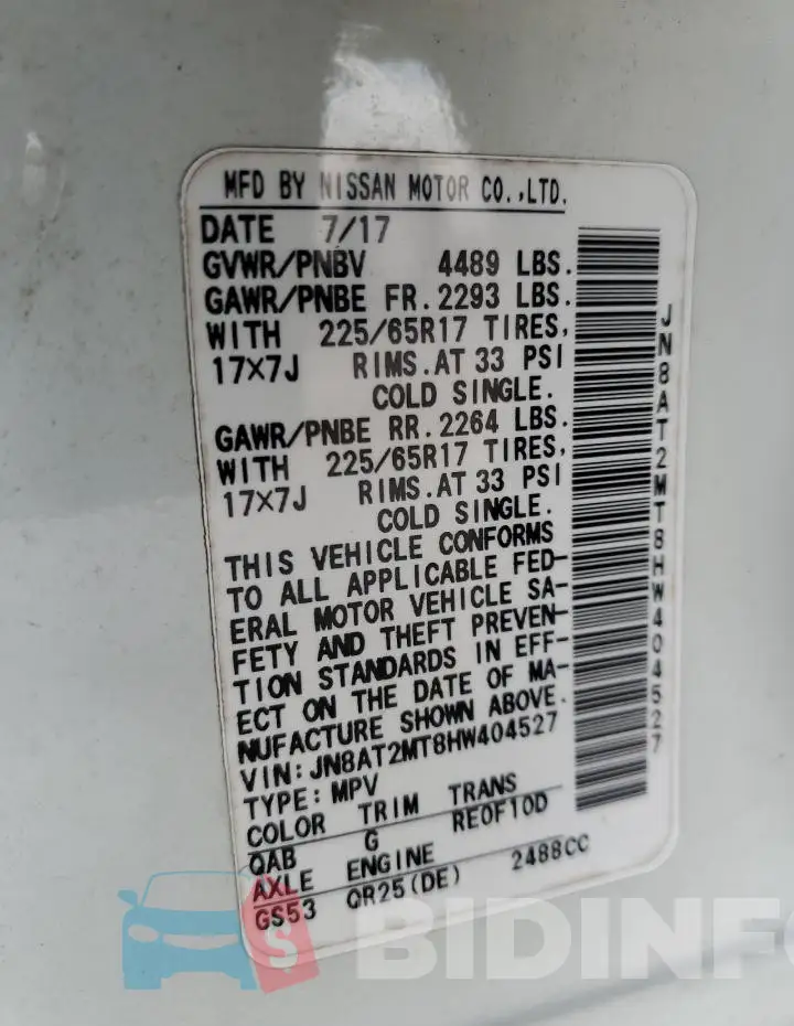JN8AT2MT8HW404527 Photo# 12