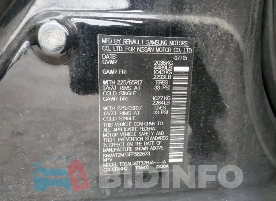 KNMAT2MT5FP582673 Photo# 13