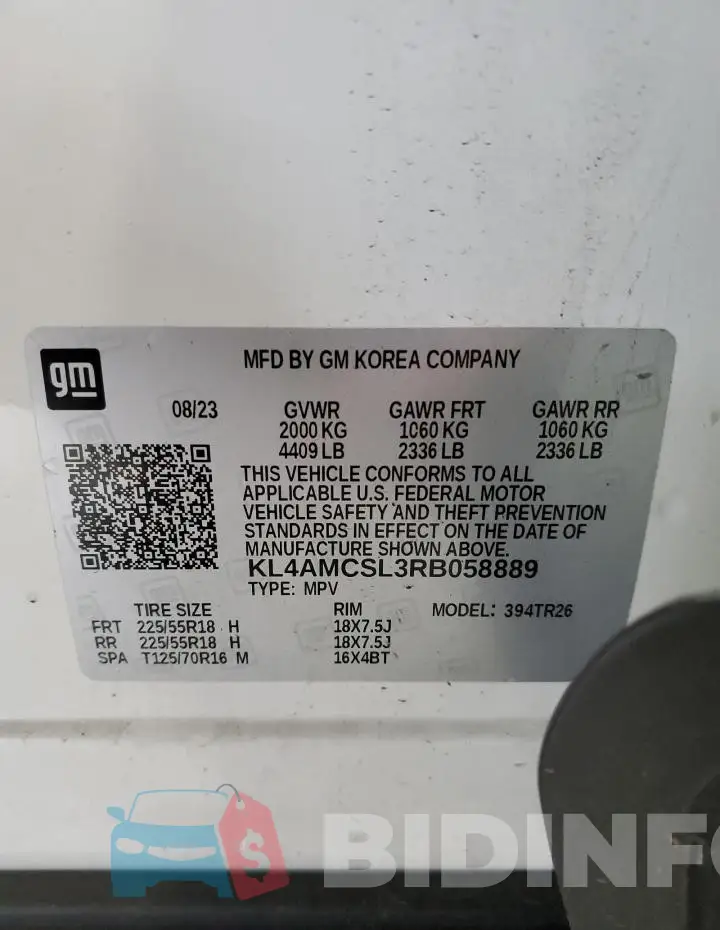KL4AMCSL3RB058889 Photo# 14