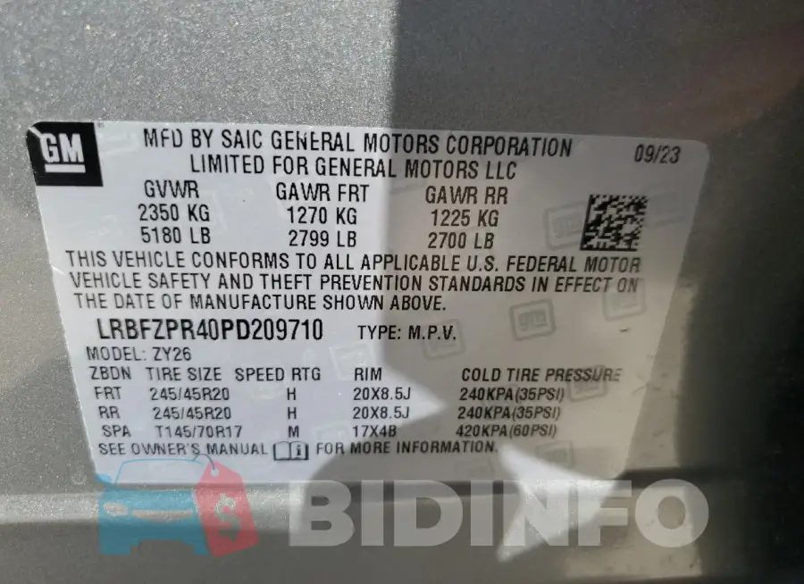 LRBFZPR40PD209710 Photo# 13