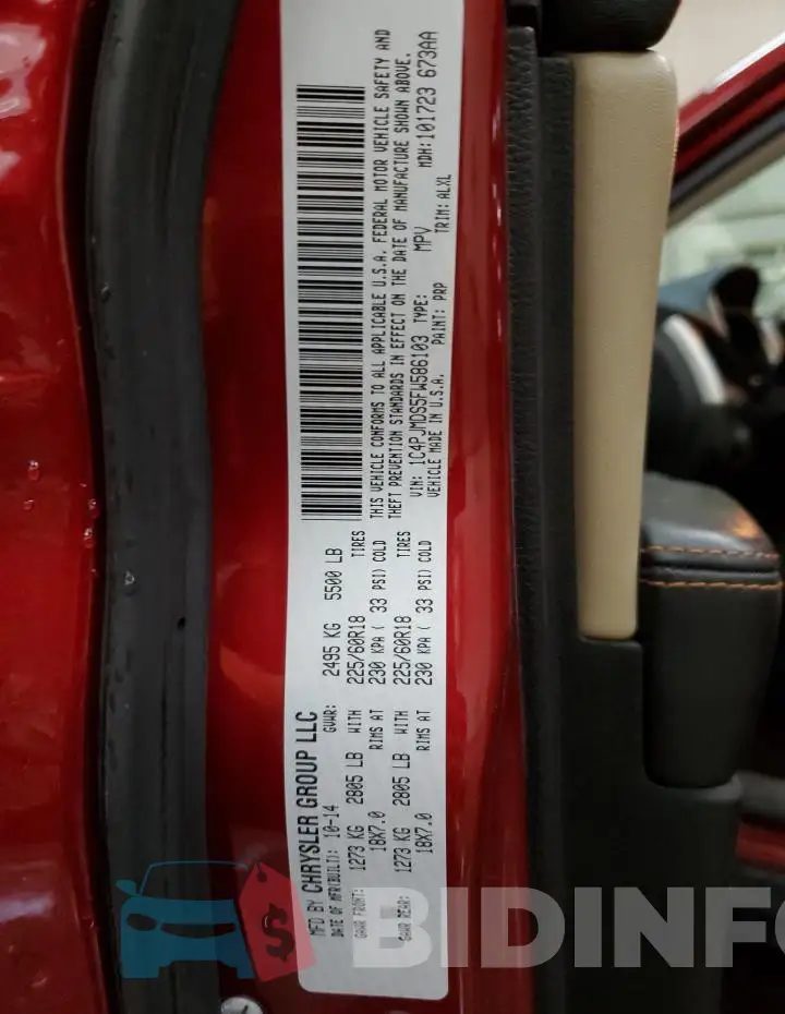 1C4PJMDS5FW586103 Photo# 14
