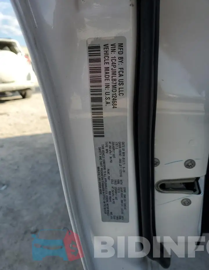 1C4PJMLB7MD124684 Photo# 13
