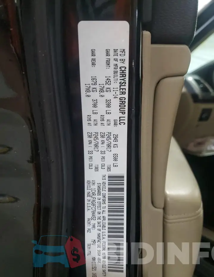 1C4RJFAG0FC704452 Photo# 13