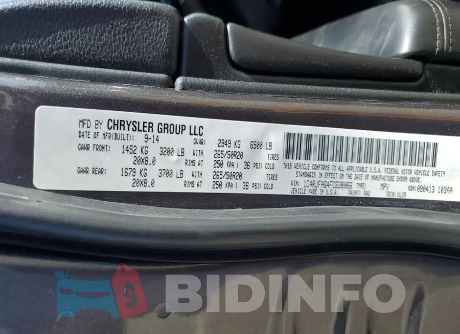 1C4RJFAG4FC638066 Photo# 13