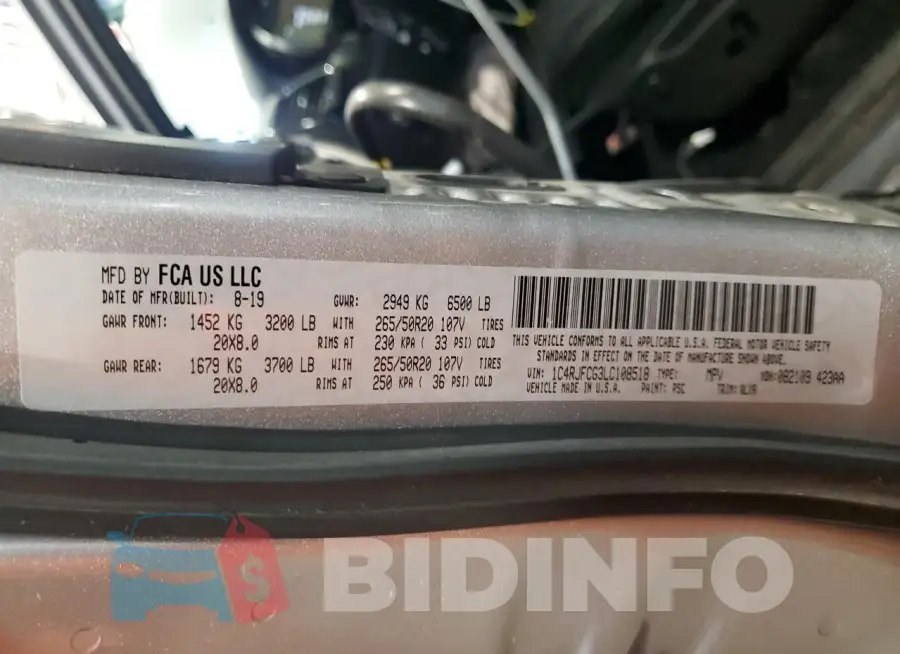 1C4RJFCG3LC108518 Photo# 14