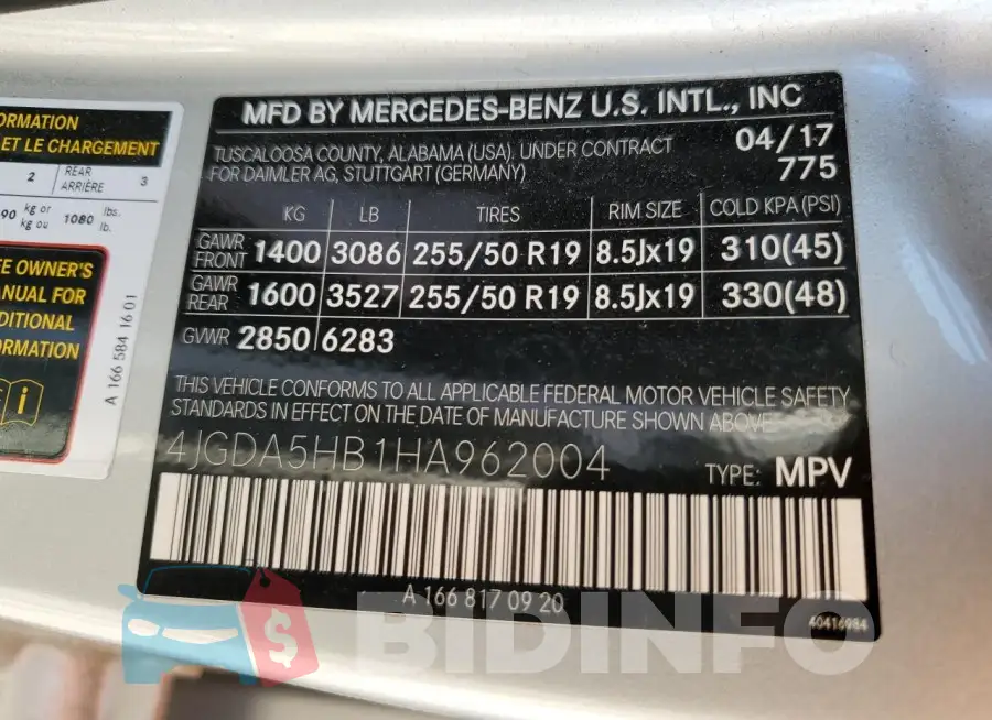 4JGDA5HB1HA962004 Photo# 13