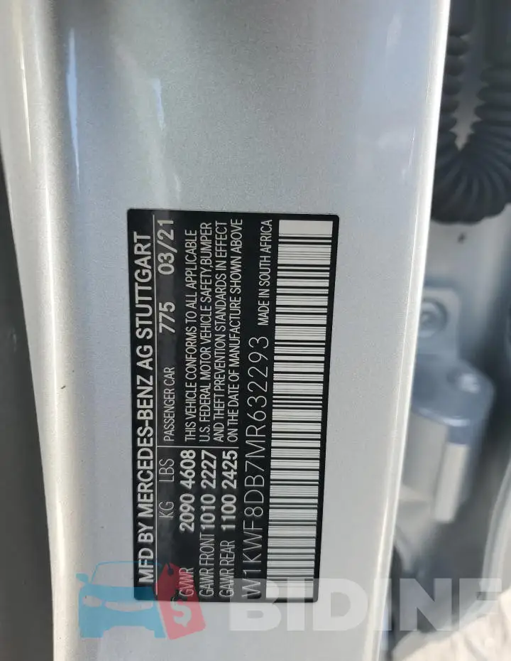 W1KWF8DB7MR632293 Photo# 13
