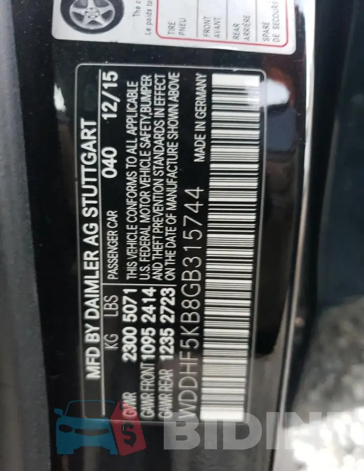 WDDHF5KB8GB315744 Photo# 13