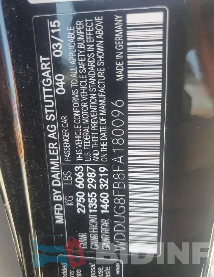 WDDUG8FB8FA180096 Photo# 12