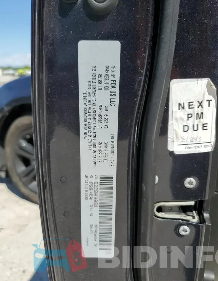 2C3CDXBGXKH688533 Photo# 13