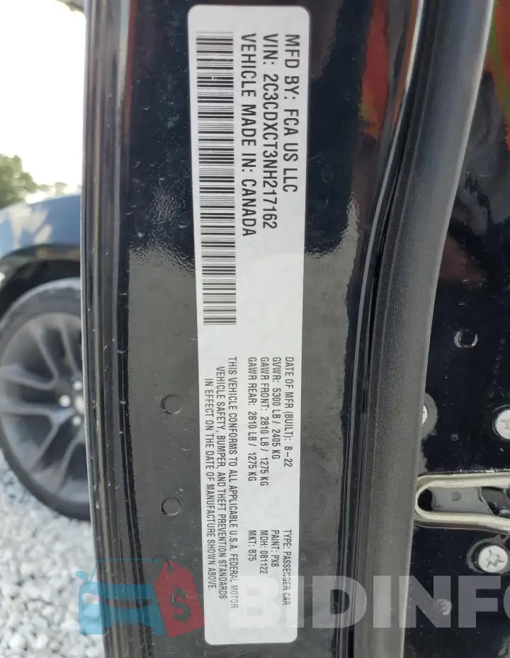 2C3CDXCT3NH217162 Photo# 12