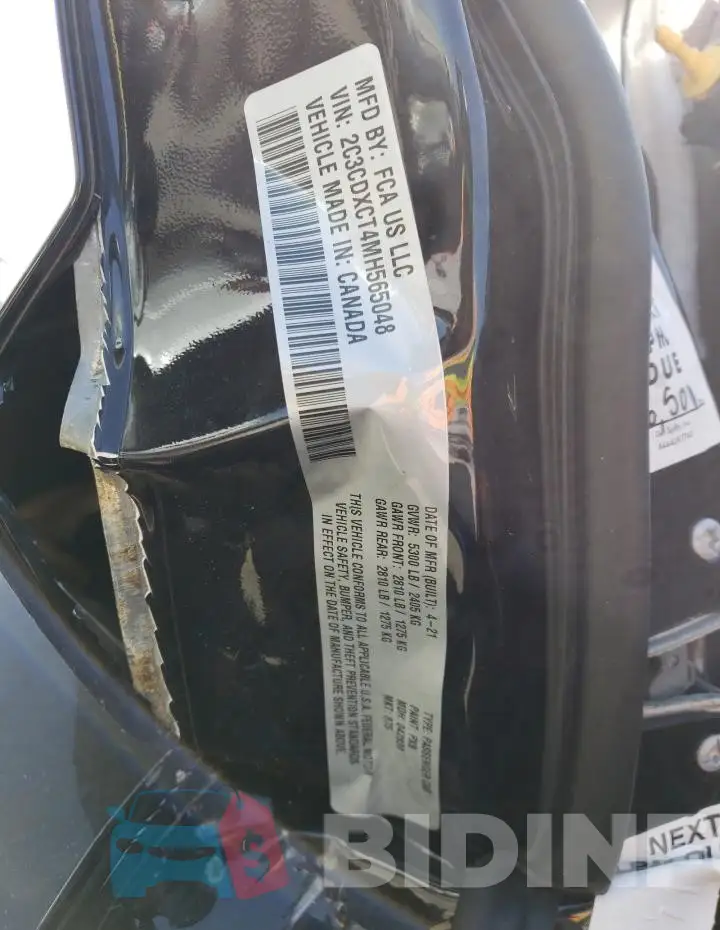 2C3CDXCT4MH565048 Photo# 12