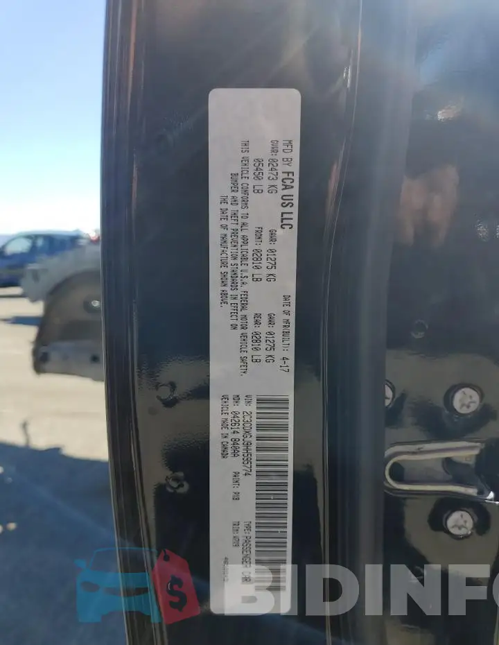 2C3CDXGJ9HH595774 Photo# 13