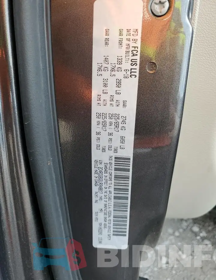 2C4RDGBG3JR348817 Photo# 13