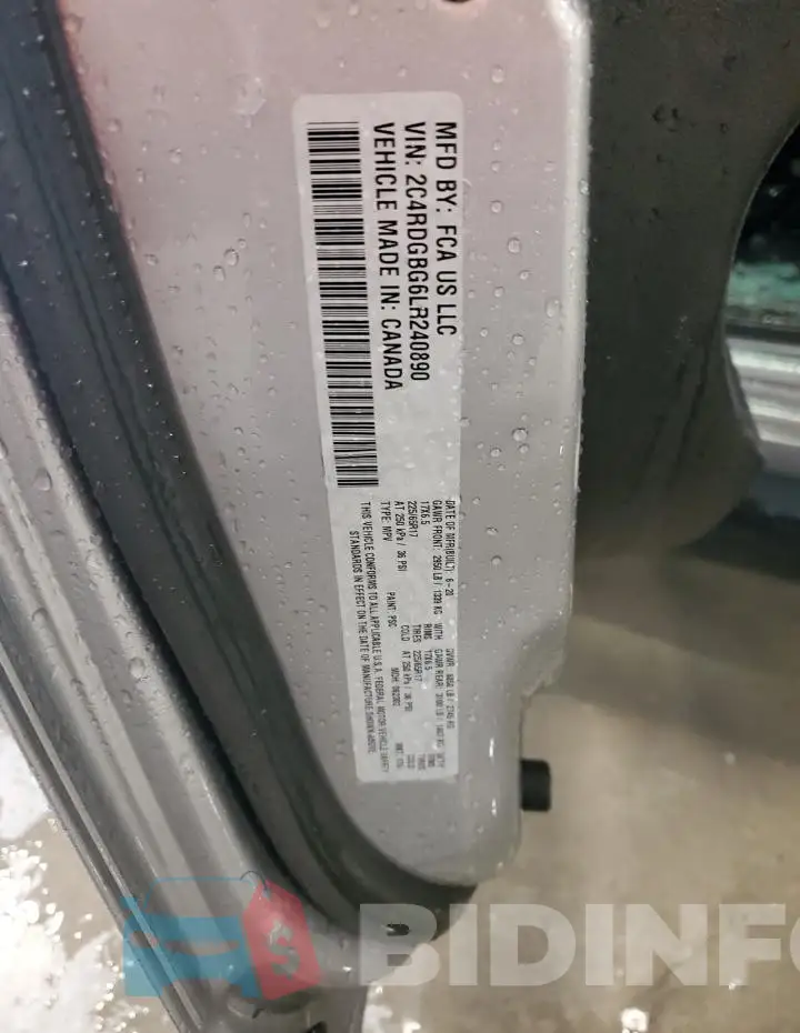 2C4RDGBG6LR240890 Photo# 13