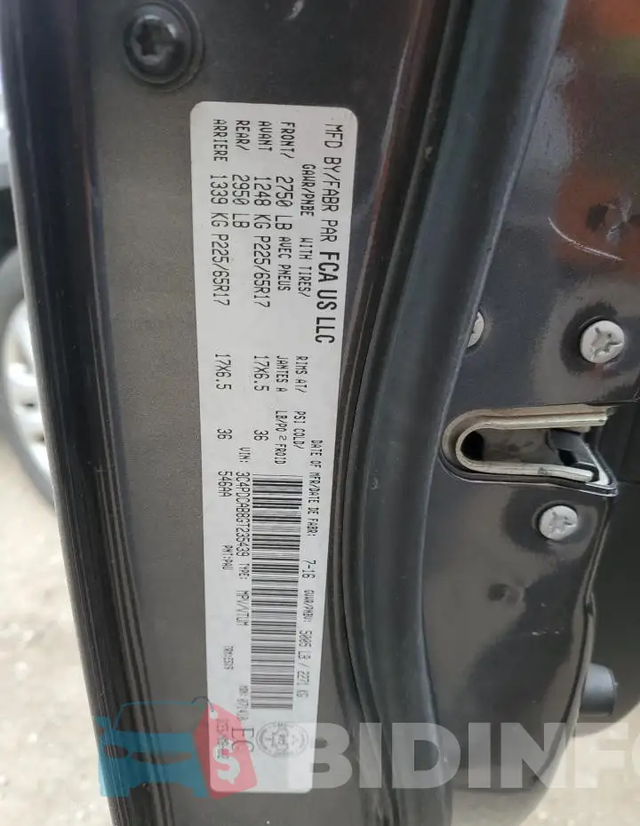 3C4PDCAB8GT235439 Photo# 14