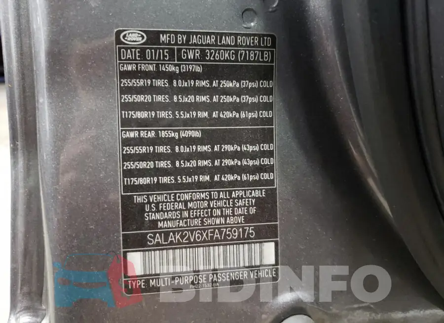 SALAK2V6XFA759175 Photo# 13