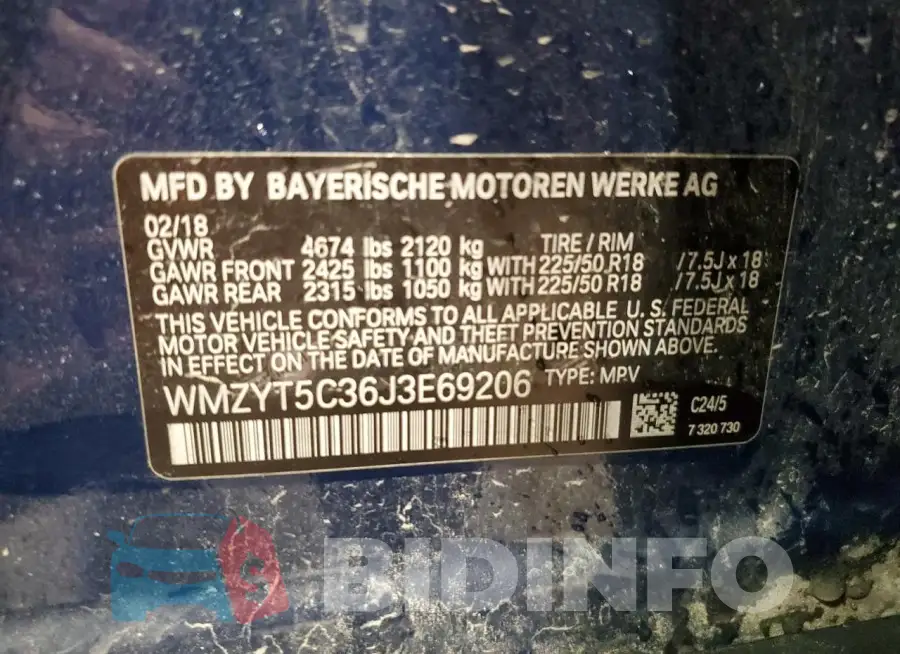 WMZYT5C36J3E69206 Photo# 13