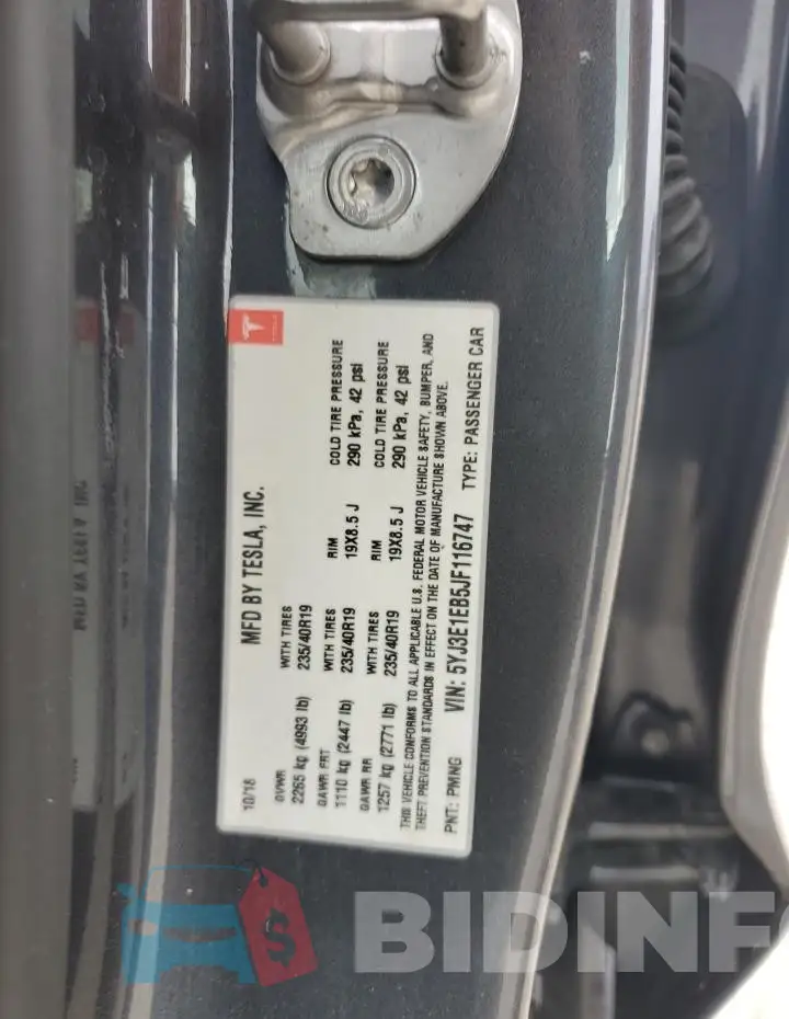 5YJ3E1EB5JF116747 Photo# 13
