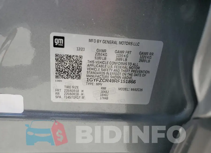 1GYFZCR49RF151866 Photo# 13