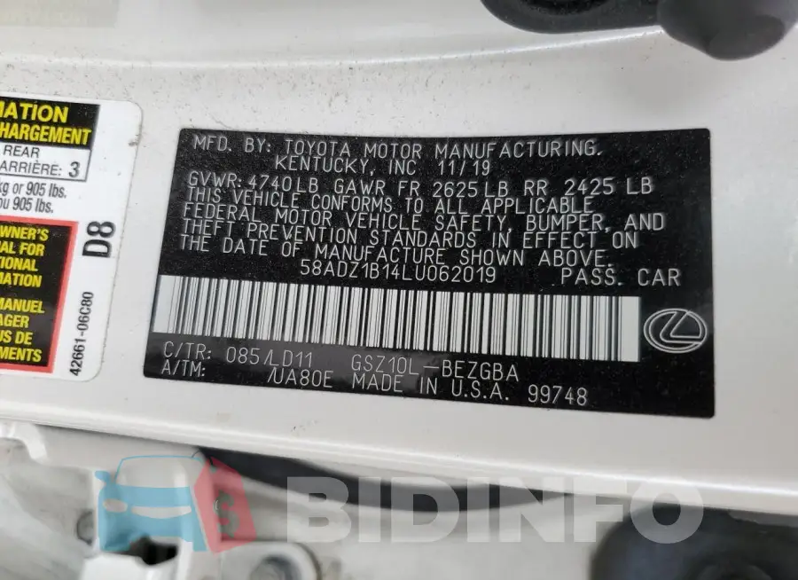 58ADZ1B14LU062019 Photo# 12