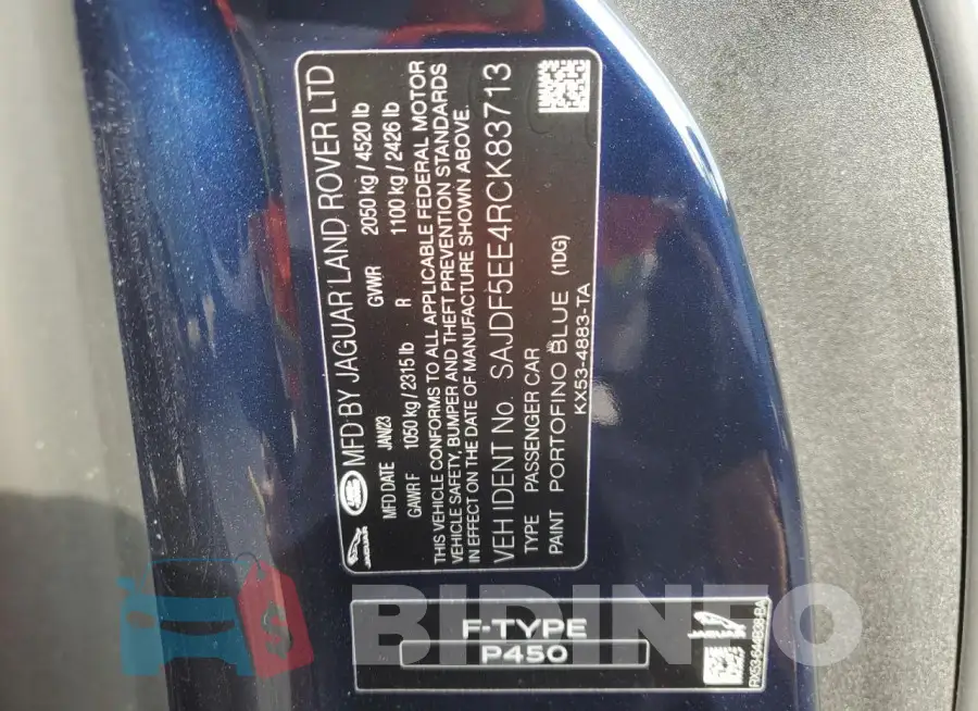 SAJDF5EE4RCK83713 Photo# 13