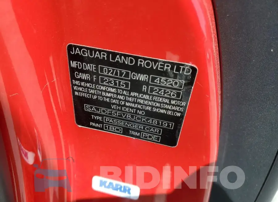 SAJDF5FV8JCK48191 Photo# 12