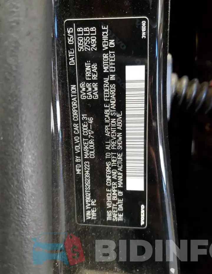 YV1902TS2G2394223 Photo# 12